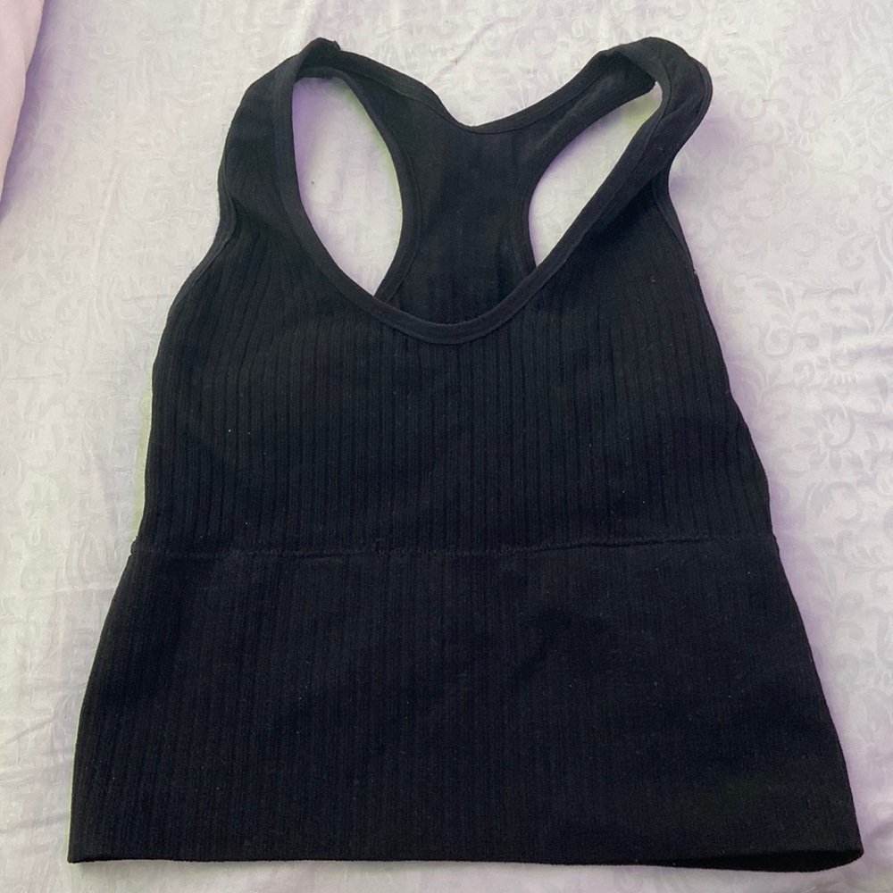 black workout tank top - Picture 1 of 2